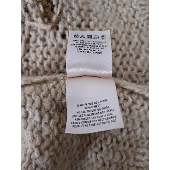 Far away from close women medium kid mohair alpaca sweater tan anthropologie - Picture 9 of 9